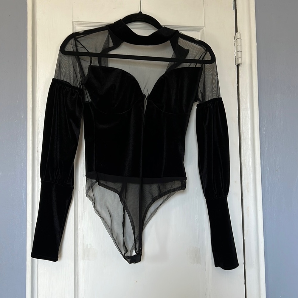 SHEIN Velvet Body Suit